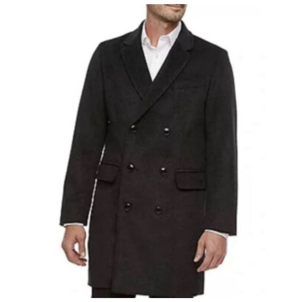 Vintage West Louis Double Breast Jacket Black Mens Size Large